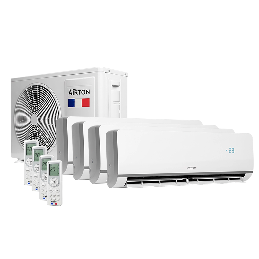 Quadrisplit reversible air conditioner (x4) - Air to Air heat pump (PAC)
