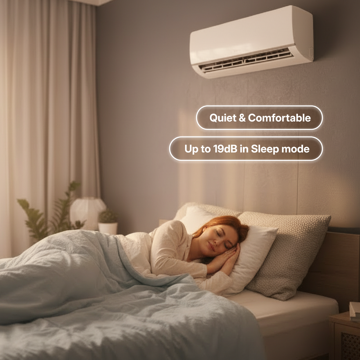 Smart Wall Mounted Split Air Conditioner with Heat Pump